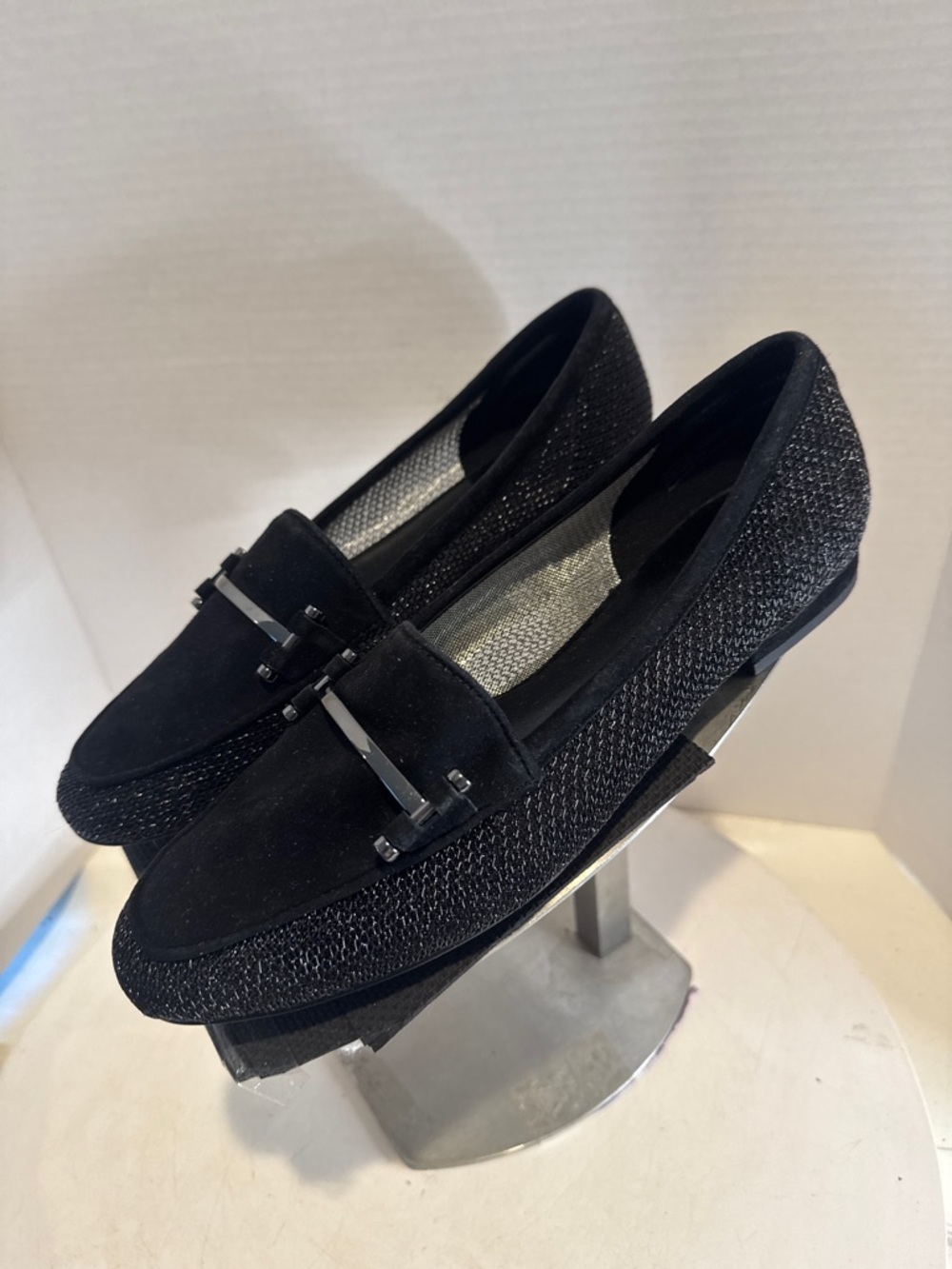 Halston Moyen cat Women's Glittery Black Shoes size 7.5 new